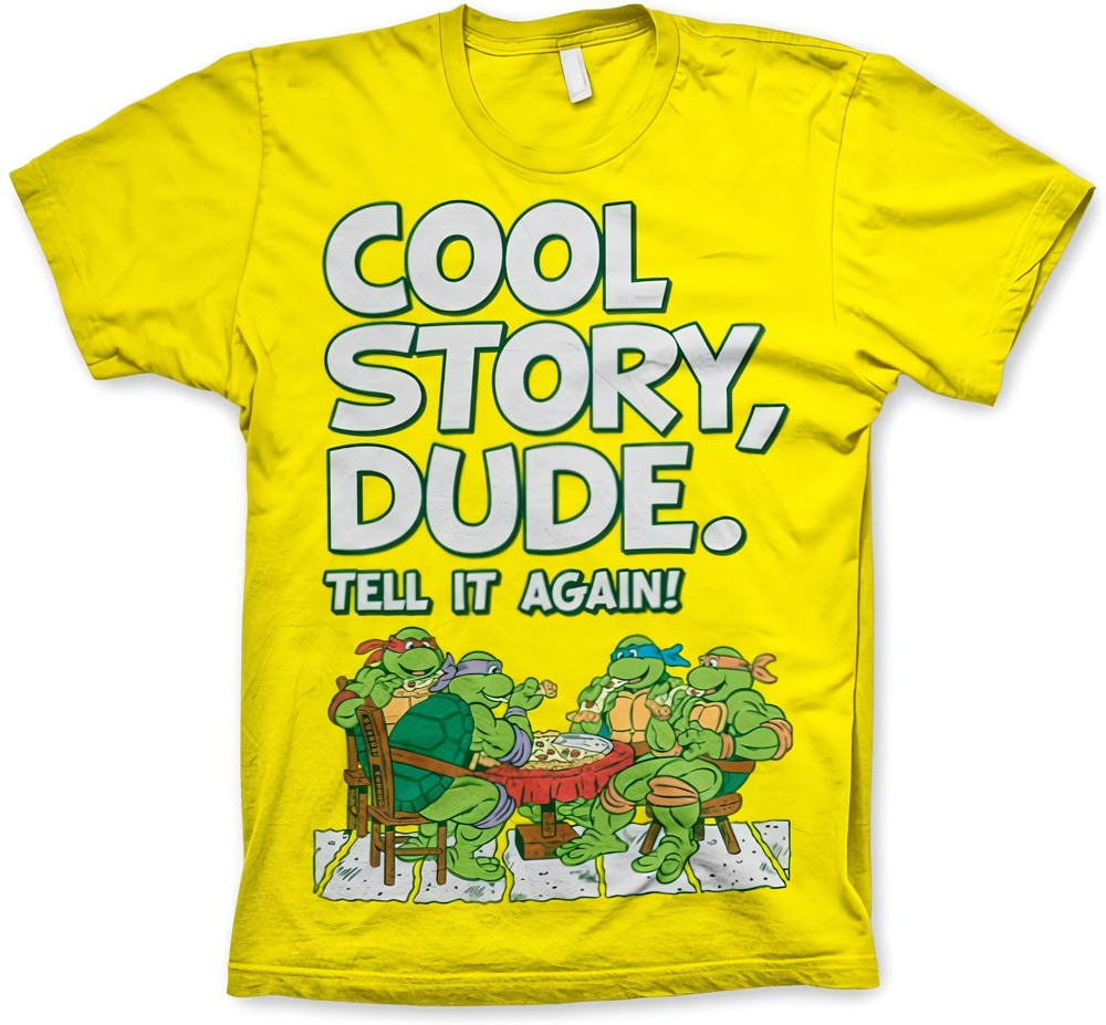 Teenage Mutant Ninja Turtles TMNT Cool Story Dude T-Shirt Gelb - Herren / Unisex