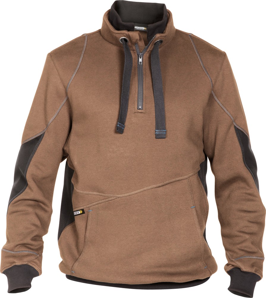 Dassy Sweatshirt Stellar COPES80 Lehmbraun/Anthrazitgrau - Herren / Unisex