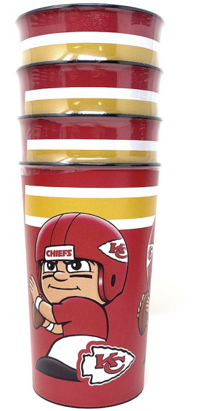 Kansas City Chiefs Party Becher (4 Stück) American Football NFL Red