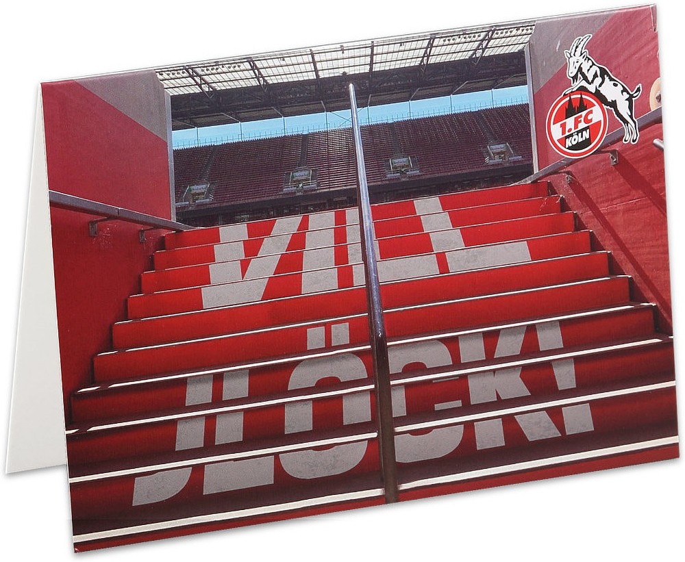 1. FC Köln Grußkarte Vill Jlöck! 4090114 - Herren / Unisex