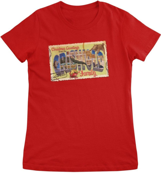 Lampoon's Christmas Damen T-Shirt Greeting From The Griswold Family Girly Tee WB-5-LCV015