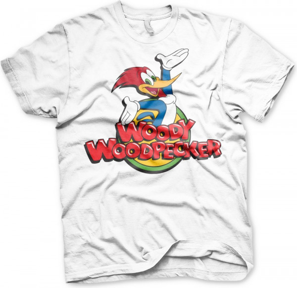 Woody Woodpecker Classic Logo T-Shirt White