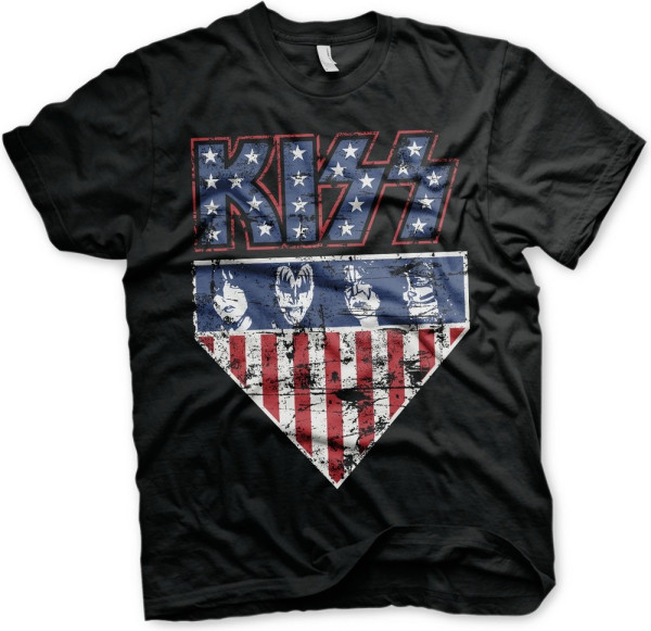 Kiss Stars & Stripes T-Shirt Black