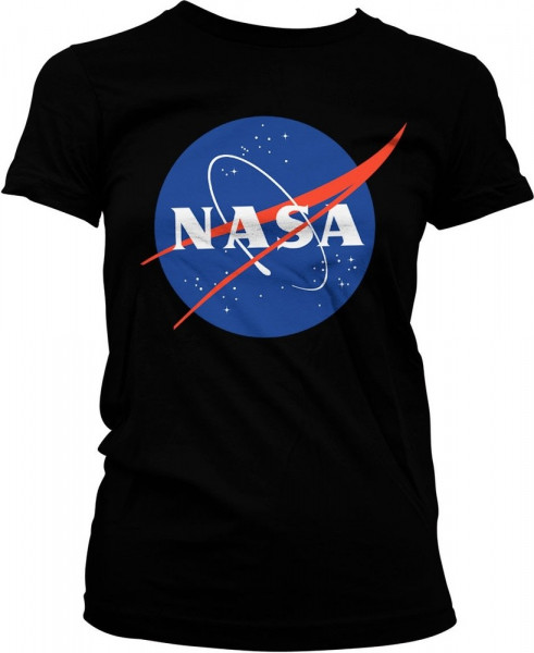 NASA Insignia Girly Tee Damen T-Shirt Black