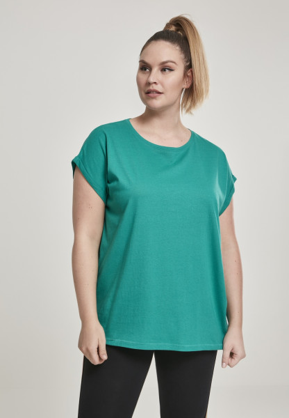 Urban Classics Female Shirt Ladies Extended Shoulder Tee Fresh Green