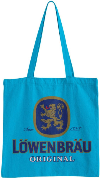 Löwenbräu Original Logo Tote Bag Tragetasche Turkos