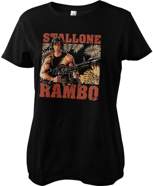 Rambo Djungle Girly Tee Damen T-Shirt Black