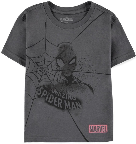 Marvel - Spider-Man - Girls Oversized Short Sleeved T-shirt Black