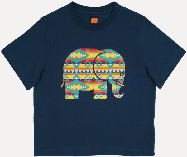 Trendsplant Damen T-Shirt Women's Navajo Organic T-Shirt Trendsplant Blue