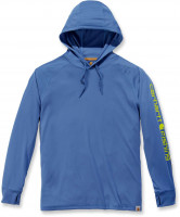 Carhartt Herren T-Shirt Fishing Hooded T-Shirt L/S Inf. Blue Heather Carhartt Herren T-Shirt Fishing Hooded T-Shirt L/S Inf. Blue Heather