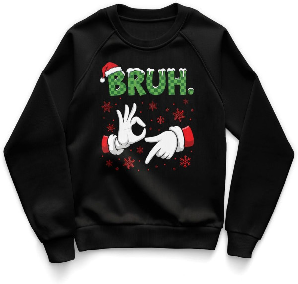 Hybris Kinder Pullover Christmas Six Seven Bruh Kids Sweatshirt SH-31-16144-DTF608