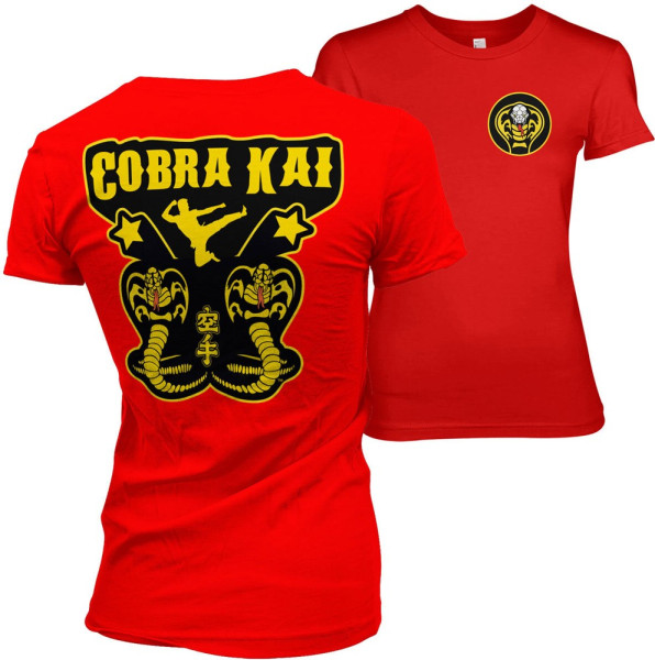 Cobra Kai Kickback Girly Tee Damen T-Shirt Red