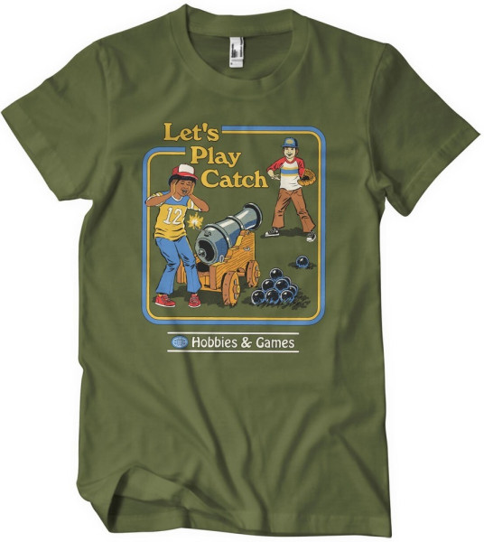 Steven Rhodes Let'S Play Catch T-Shirt Olive