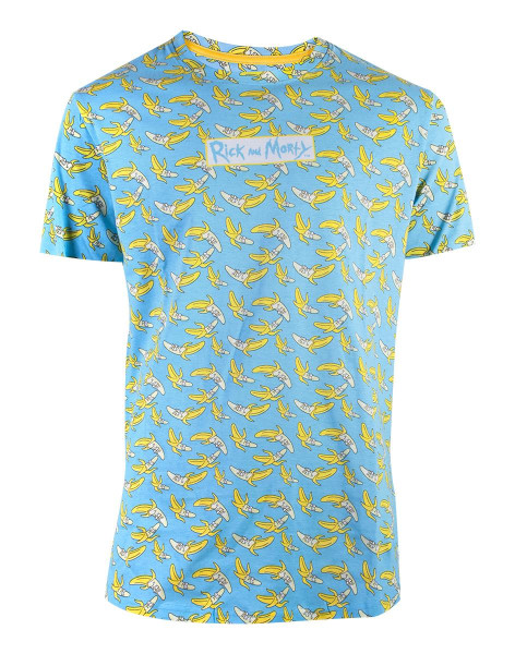 Rick & Morty - Banana AOP Men's T-Shirt Blue