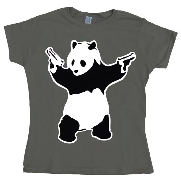 Banksy Damen Panda Girly T-Shirt SH-5-15058-H6-4