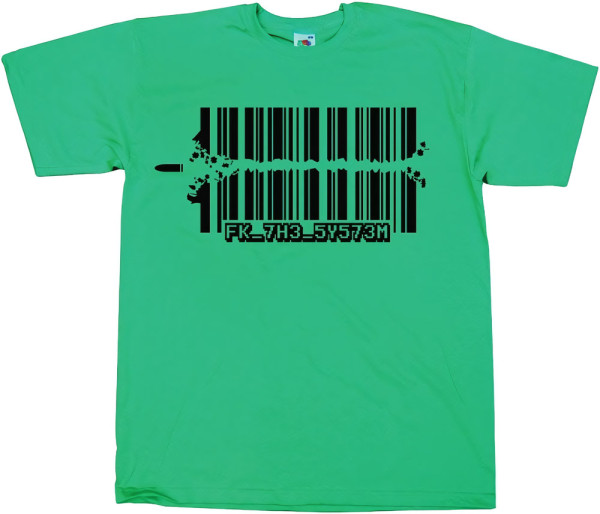 Hybris Fuck The System T-Shirt SH-1-15235-H23-4