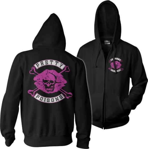 Riverdale Pretty Poisons Zipped Hoodie Black