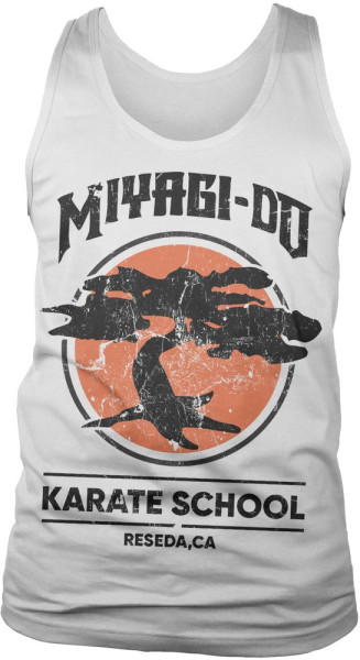 Cobra Kai Miyagi-Do Karate School Tank Top White