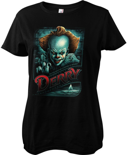 IT Damen T-Shirt Pennywise In Derry Girly Tee WB-5-IT2004-DTF881