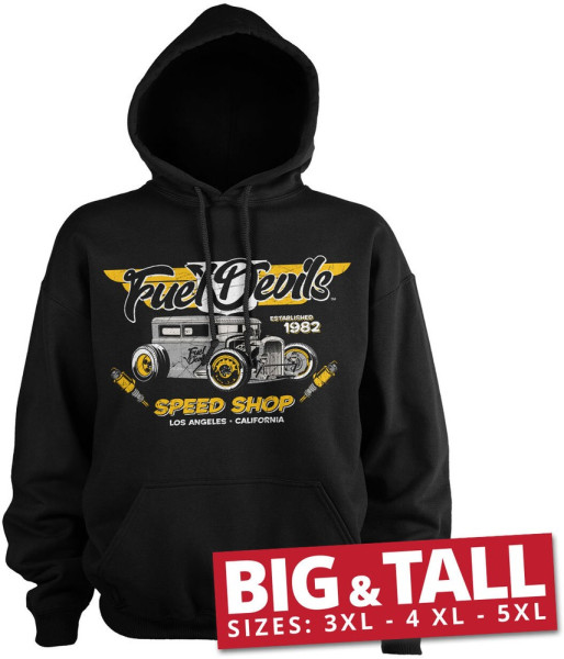 Fuel Devils LA Speed Shop Big & Tall Hoodie Black