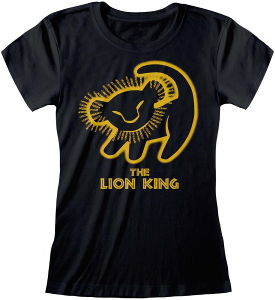 The Lion King Silhouette Damen Shirt Black