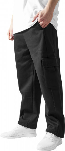 Urban Classics Trousers Cargo Sweatpants Black