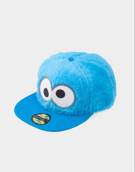 Sesamestreet - Cookie Monster Novelty Fur Snapback Blue