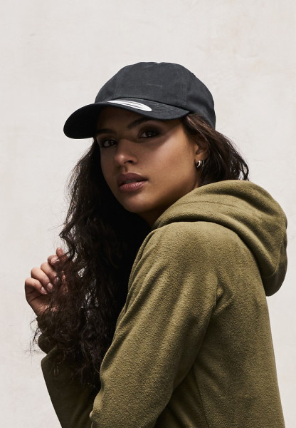 Flexfit Cap Peached Cotton Twill Dad Cap Black