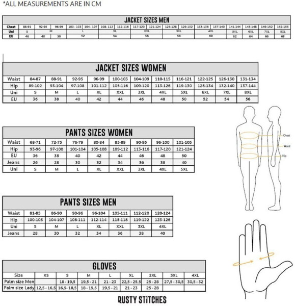 Rusty Stitches Motorrad Jacke Ruben 68375