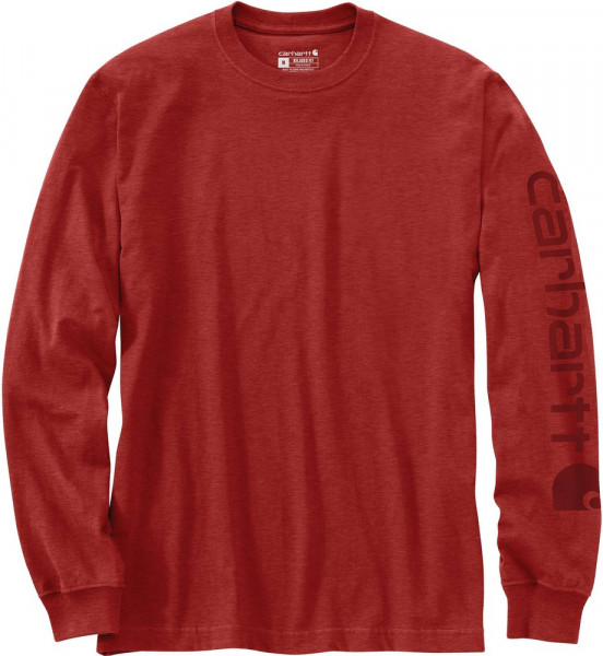 Carhartt Longsleeve Sleeve Logo T-Shirt L/S Chili Pepper Heather