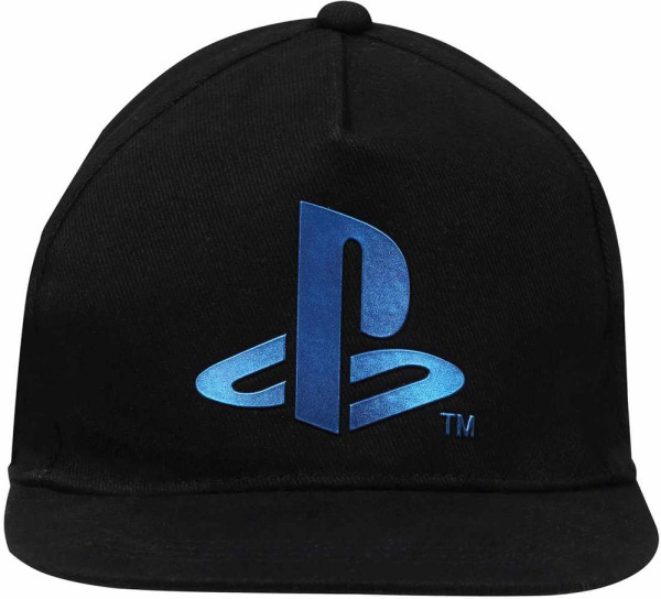 PlayStation - Metallic Blue (Kids Baseball Cap) Jungen Cap Black