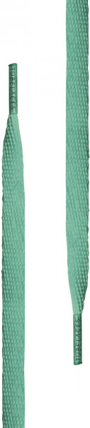 Tubelaces Schnürsenkel White Flat Turquoise