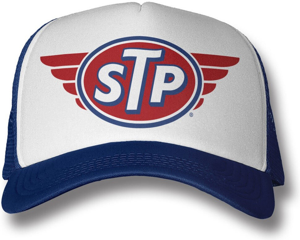 STP Logo Trucker Cap Weiß-Blau - Herren / Unisex