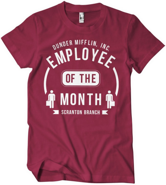 The Office Dunder Mifflin Employee Of The Month T-Shirt Tango-Red