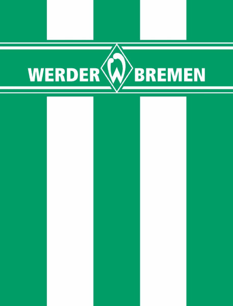 SV Werder Bremen Waschhandschuh Blockstreifen Fussball