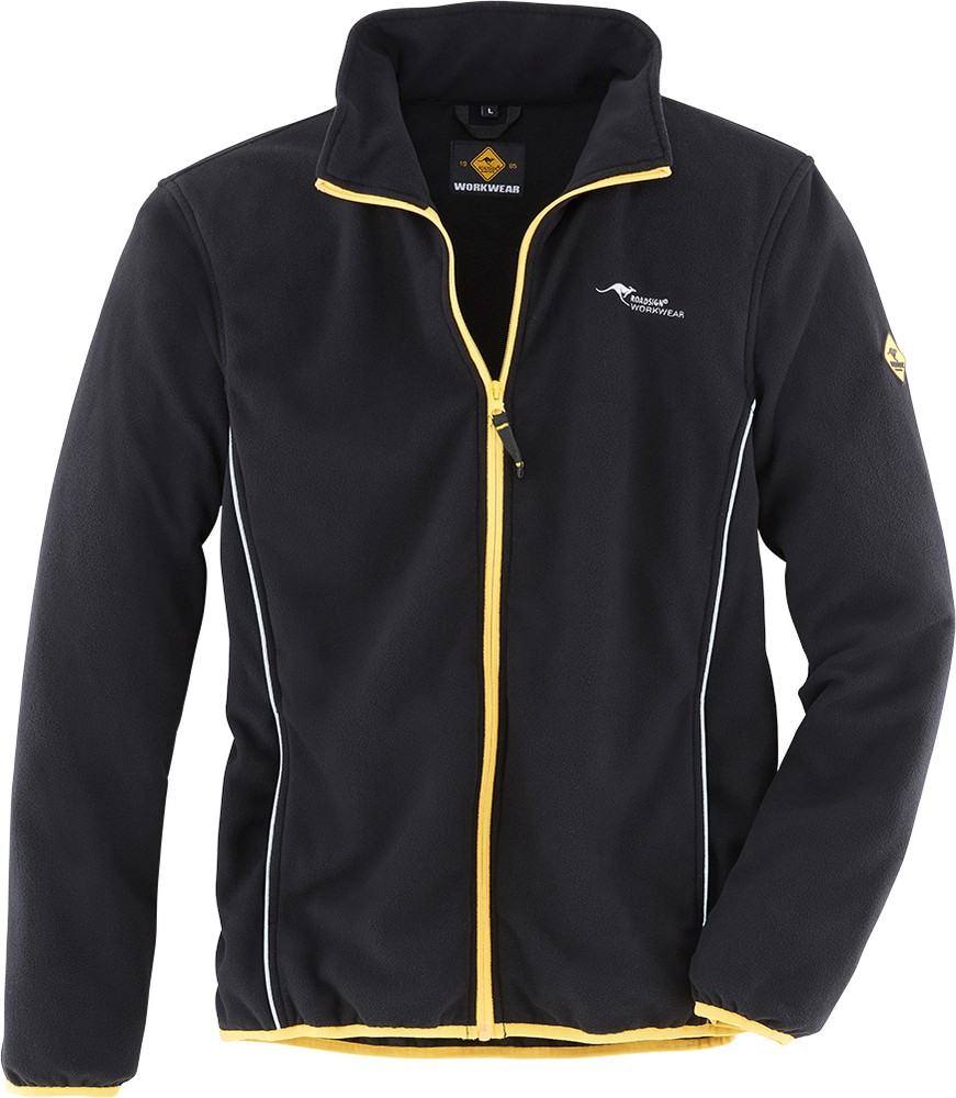Roadsign Fleecejacke Beruf Schwarz/Gelb - Herren / Unisex