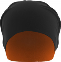MSTRDS Beanie Jersey Beanie reversible Black/Neonorange MSTRDS Beanie Jersey Beanie reversible Black/Neonorange
