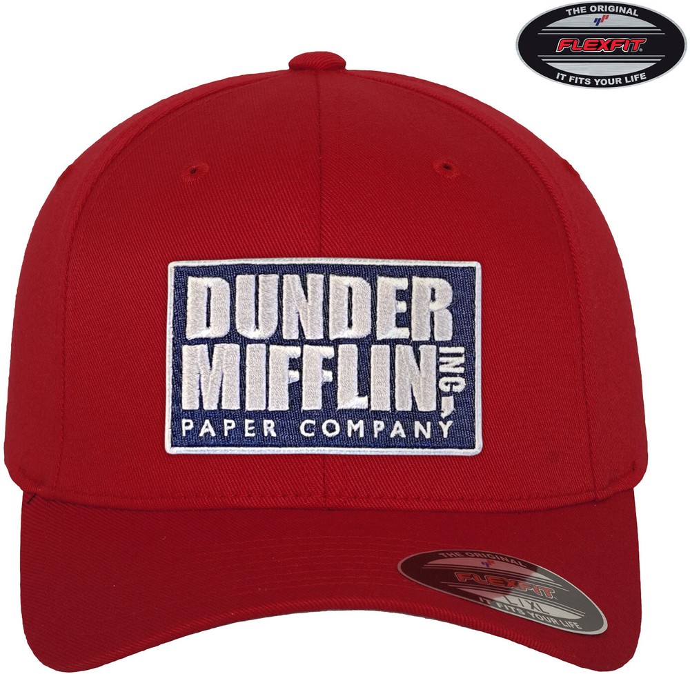 The Office Dunder Mifflin Inc Flexfit Cap Rot - Herren / Unisex
