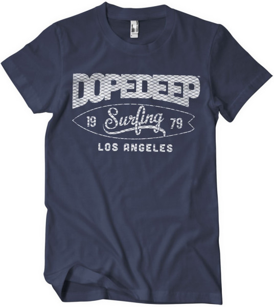 Dope & Deep Los Angeles Surfing T-Shirt Navy