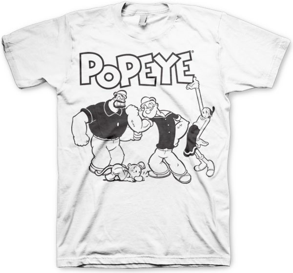 Popeye Group T-Shirt White