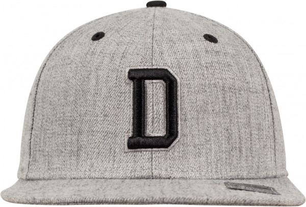 MSTRDS Cap D Letter Snapback Heather Grey