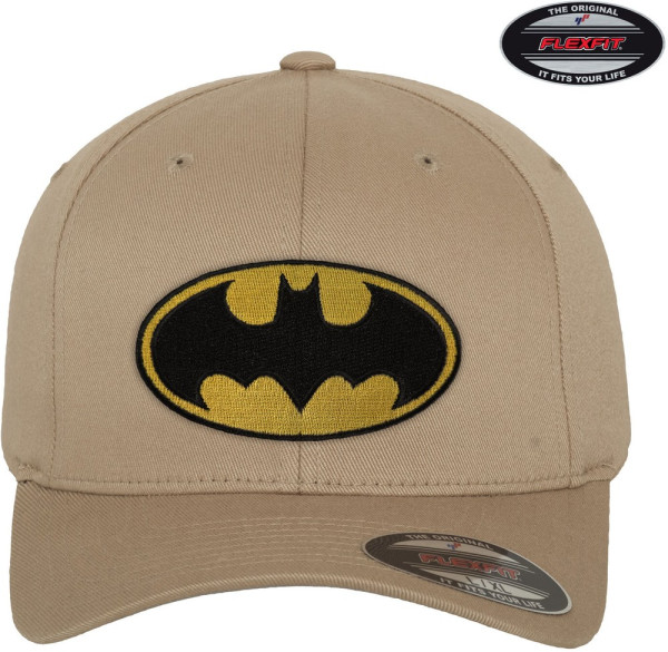 Batman Logo Premium Flexfit Cap Khaki