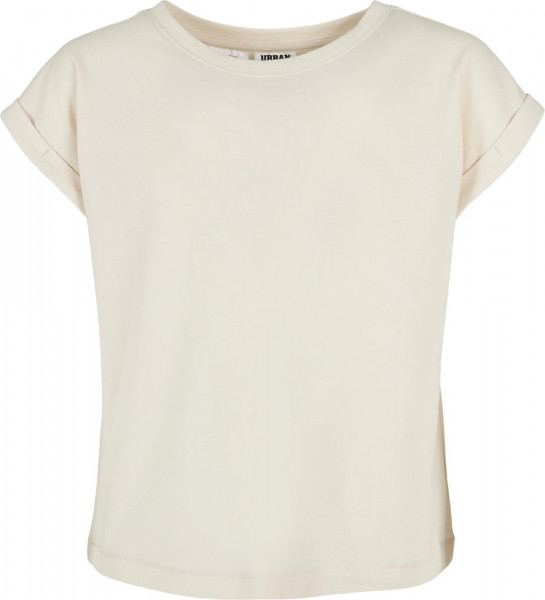 Urban Classics Mädchen Girls Organic Extended Shoulder Tee Whitesand