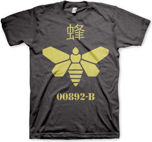 Breaking Bad Methlamine Barrel Bee T-Shirt Dark-Grey