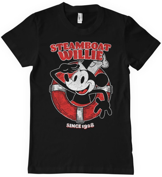 Hybris T-Shirt Steamboat Willie Since 1928 T-Shirt HY-1-SBW002-H61-12