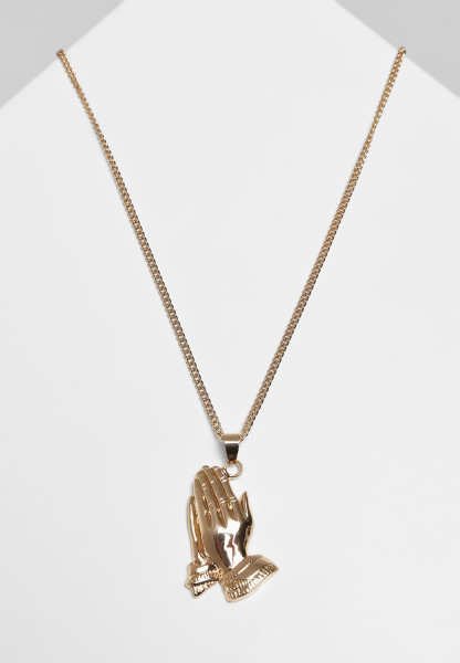 Urban Classics Halskette Pray Hands Necklace Gold