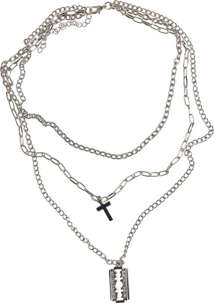 Urban Classics Razor Blade Necklace Silver
