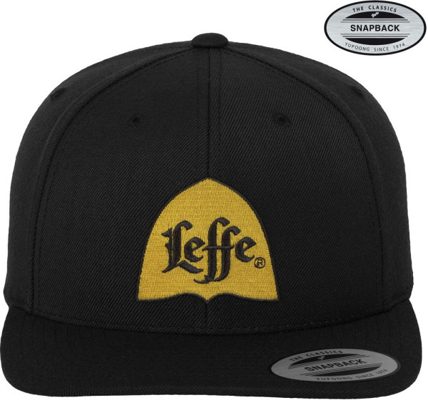 Leffe Alcove Logo Premium Snapback Cap Black
