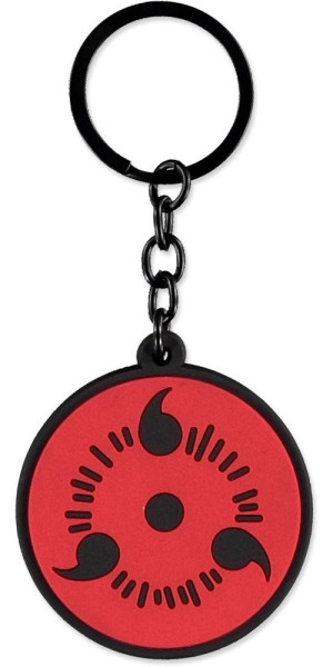 Naruto Shippuden - Rubber Keychain Black