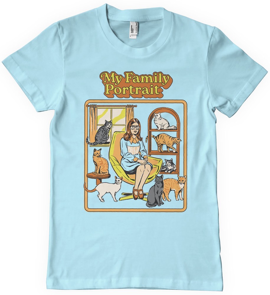 Steven Rhodes My Family Portrait T-Shirt Skyblue - Herren / Unisex